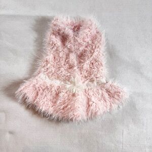 Little Lass Baby Girl Faux Fur Pink Vest, Size 12 Months